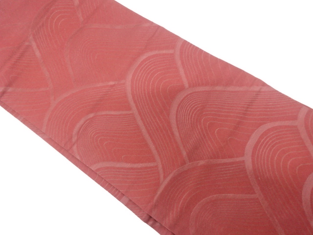 山並模様織り出し　名古屋帯